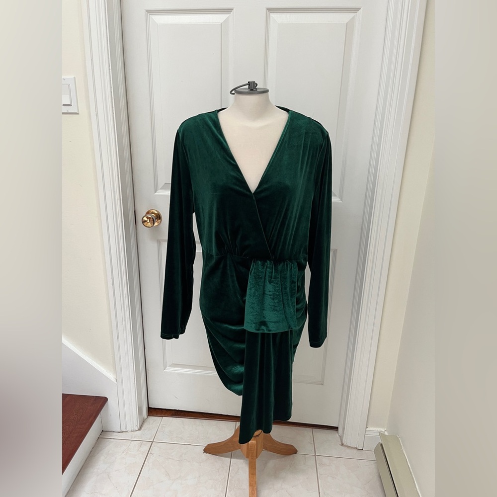 Shein Curve Dress Velvet Size 2X
